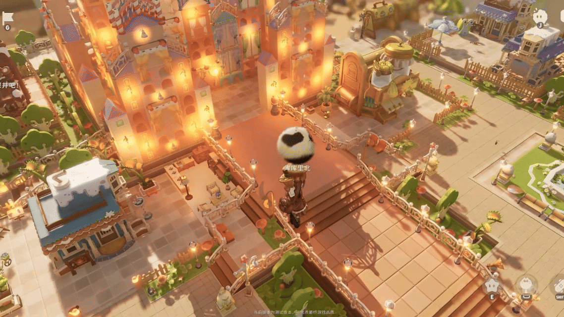 玩家搭建的梦幻城堡