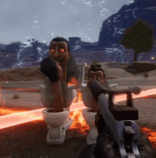 打倒“马桶人”后独特的“抽水动画”