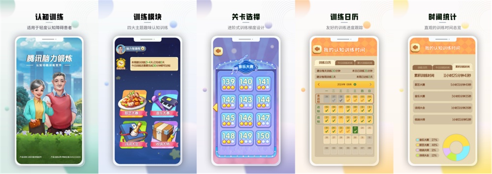 “腾讯脑力锻炼”认知功能训练软件