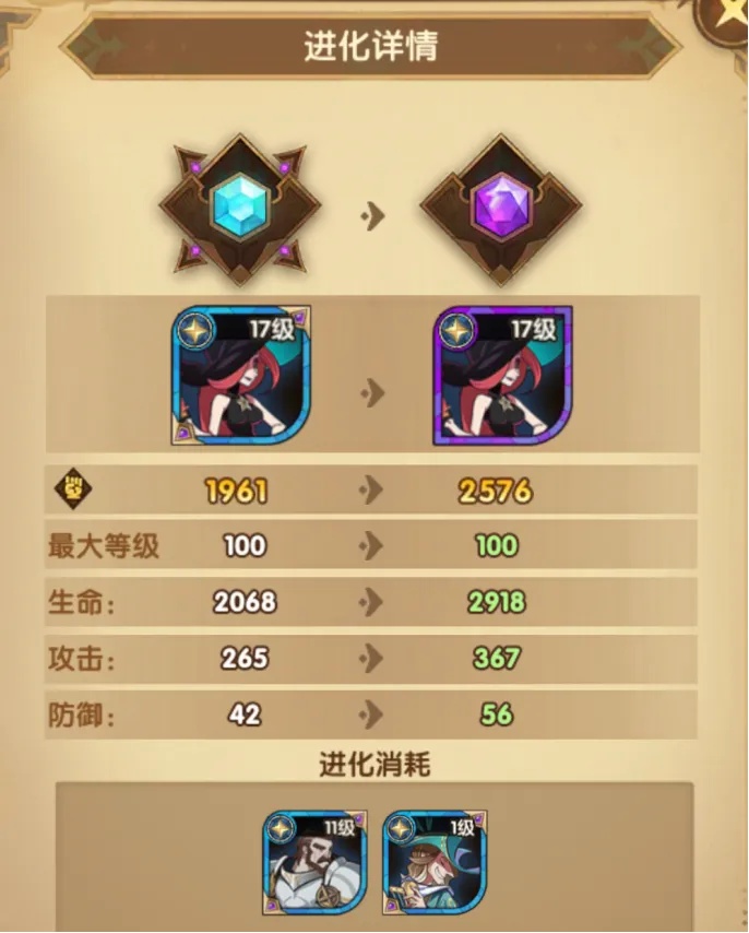 前作《剑与远征》的养成系统