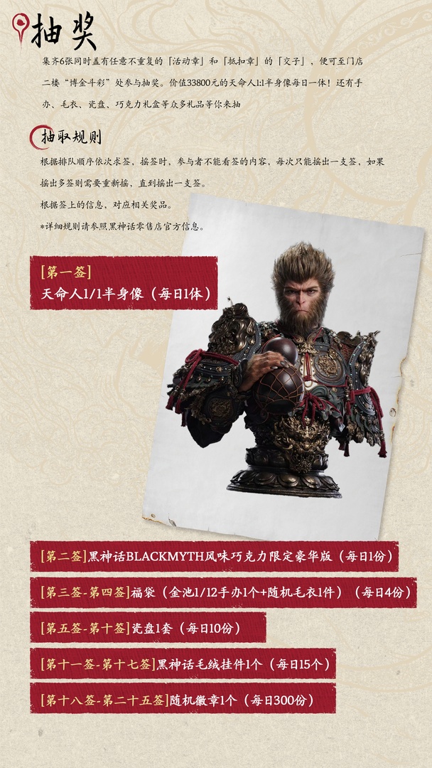 每日大奖“天命人1/1半身像”一体